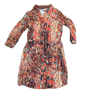 CAbi Multicolor Abstract Midi Dress